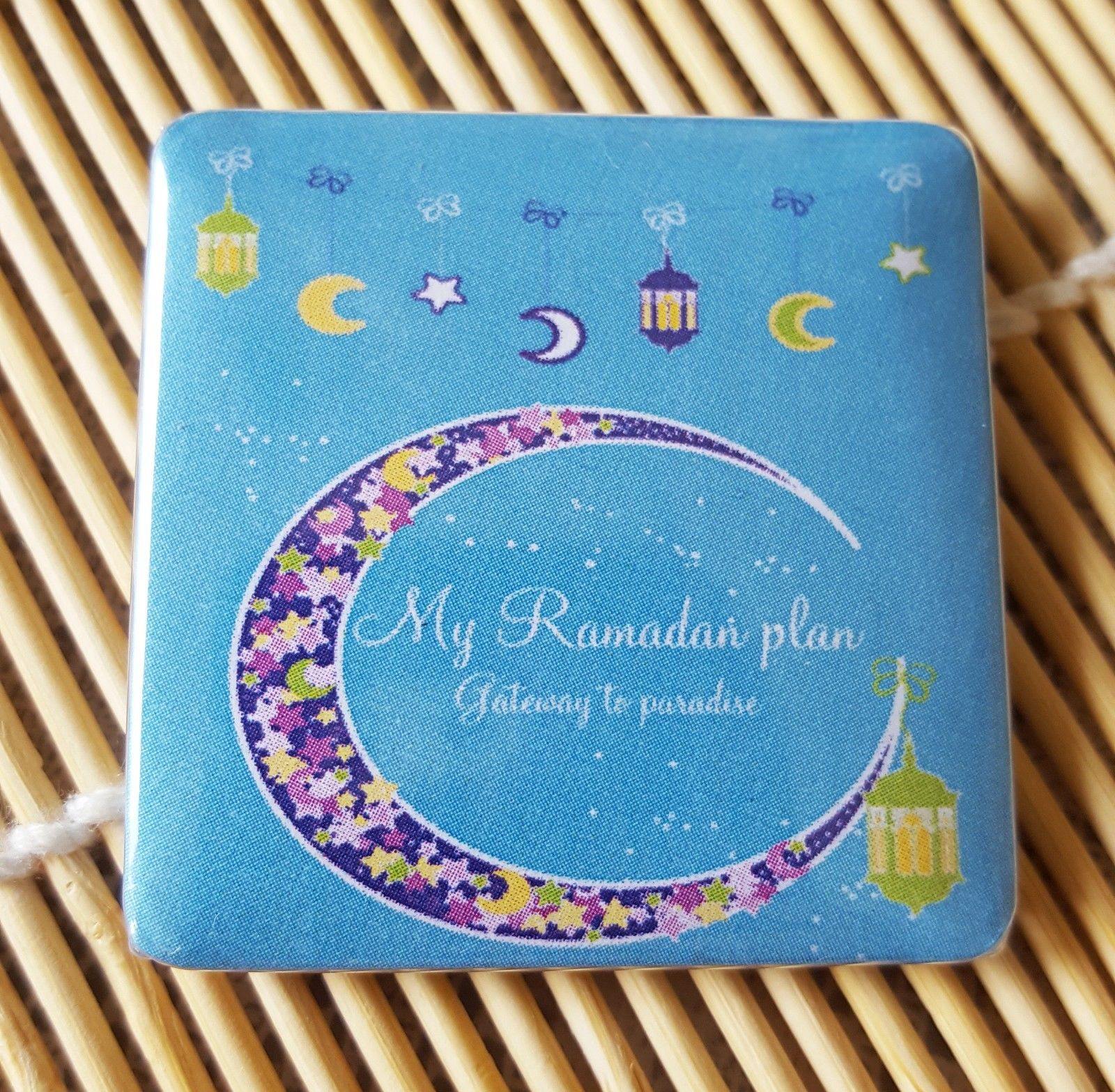 Muslim BADGE BUTTON PIN "Ramadan" (Big Size 2.25inch/58mm) ISLAM GIFT - Arabian Shopping Zone