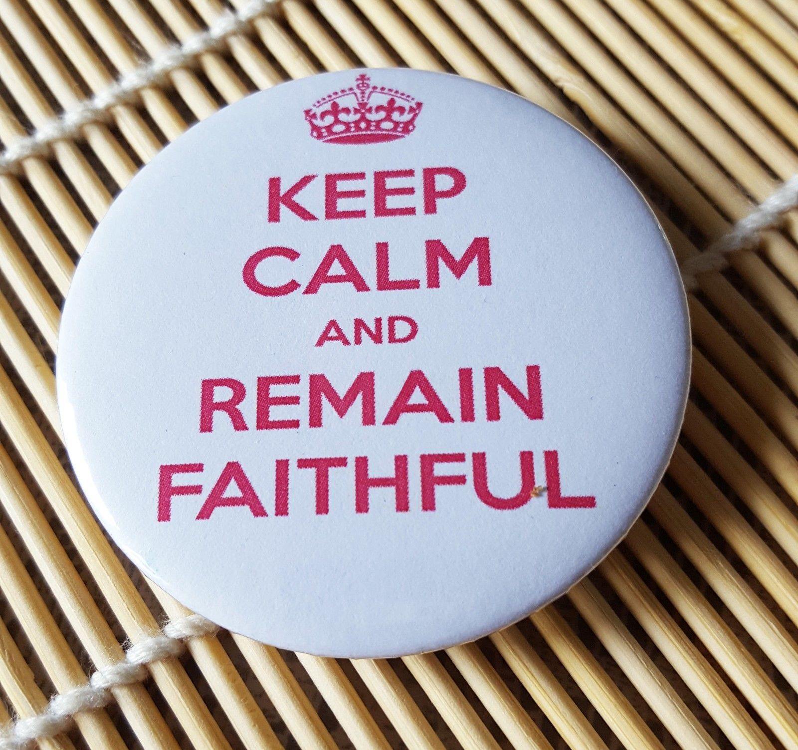 Muslim BADGE BUTTON PIN "Keep Calm and..." (Big Size 2.25inch/58mm) ISLAM GIFT - Arabian Shopping Zone