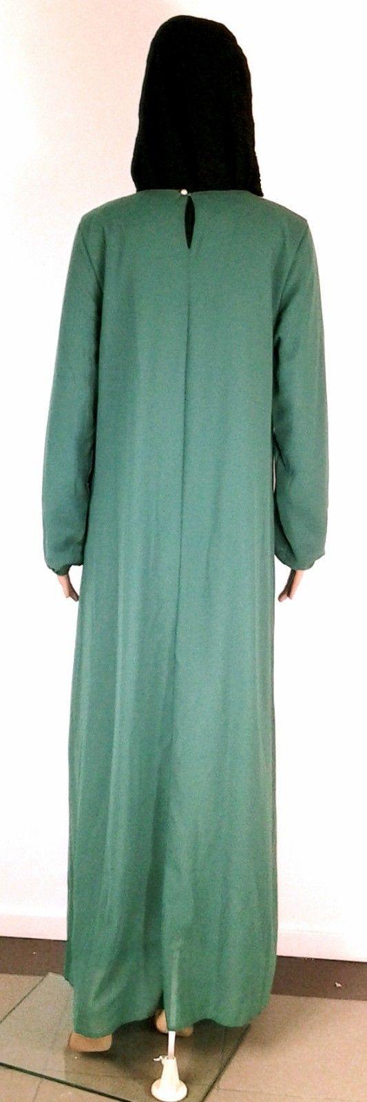 Chiffon double layer Kaftan Women Islamic Abaya Jilbab Long Sleeve HSZ10009 (ML) - Arabian Shopping Zone