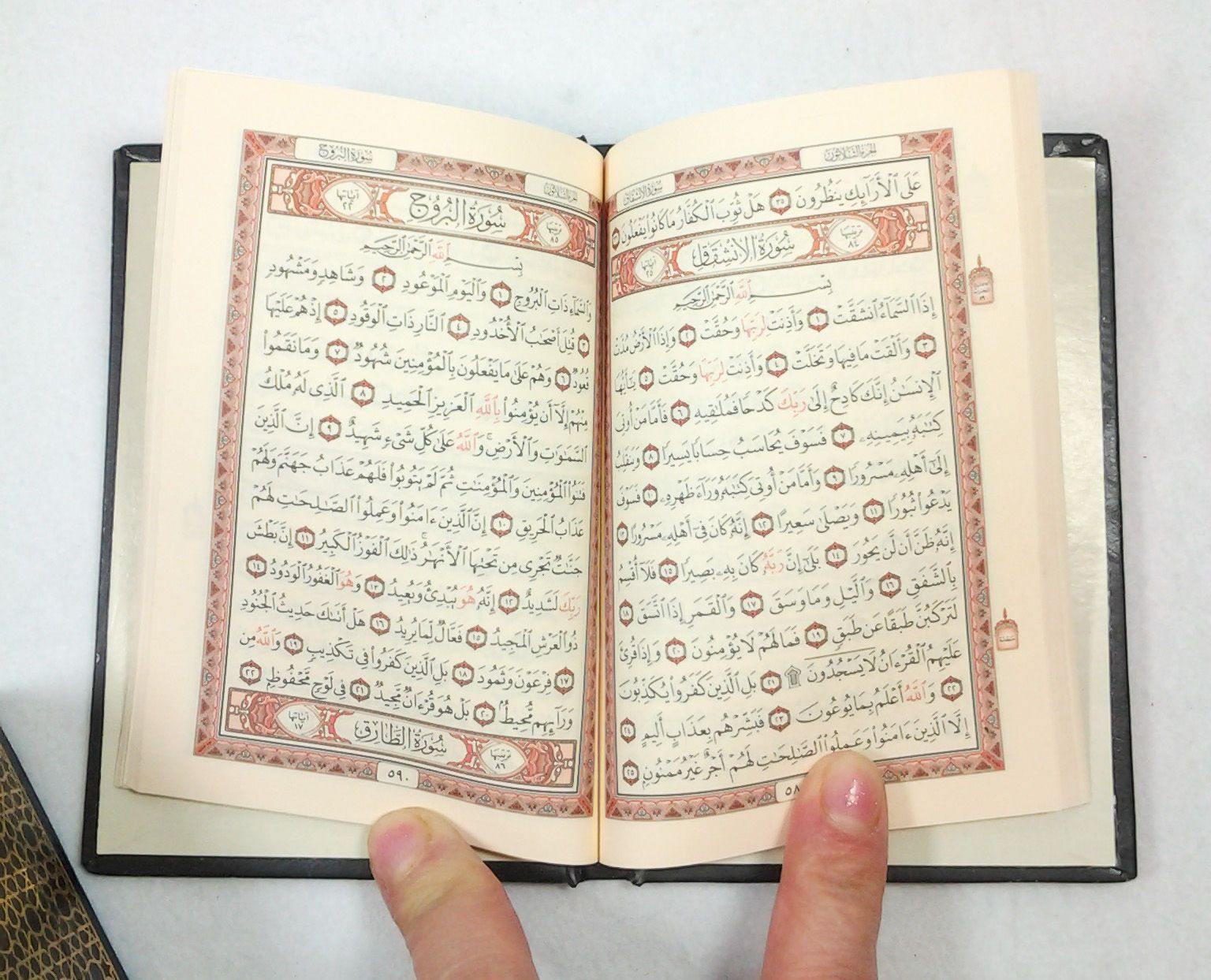 Arabic Holy Quran Uthmani Script 6-Part-Set size 12 x 8 cm (5*3") - Islamic Shop