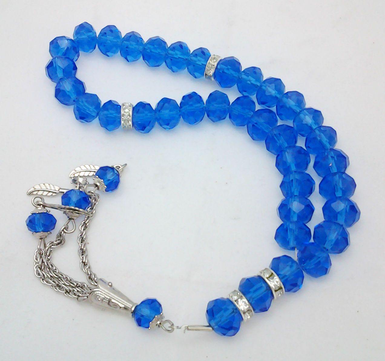 Salah 10mm Shiny Colorful Crystal Prayer Beads 33 Mesbaha - Arabian Shopping Zone