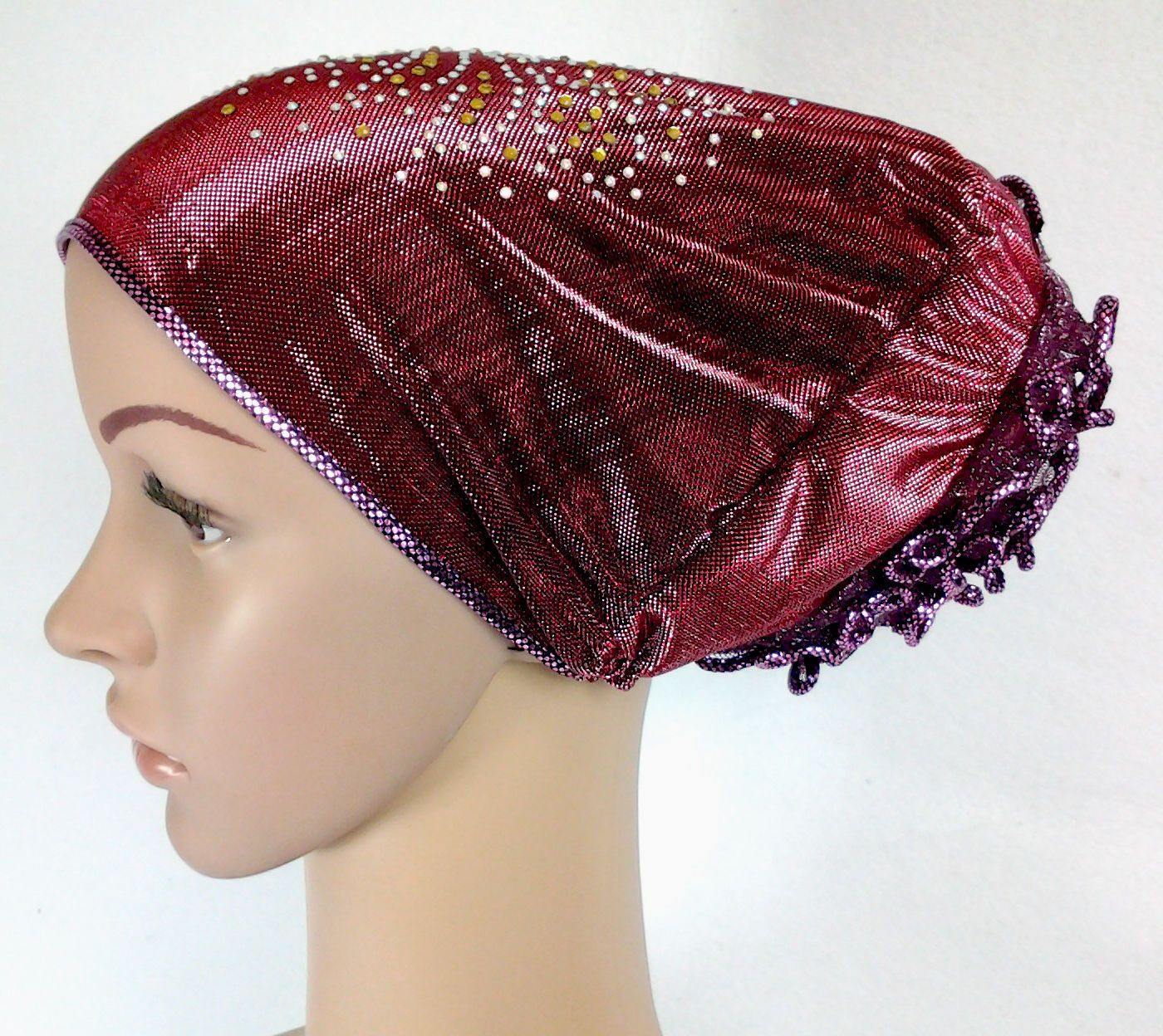 SHINING THREADS RHINESTONE Muslim Inner Caps Islamic Underscarf Hats Ninja Hijab - Arabian Shopping Zone