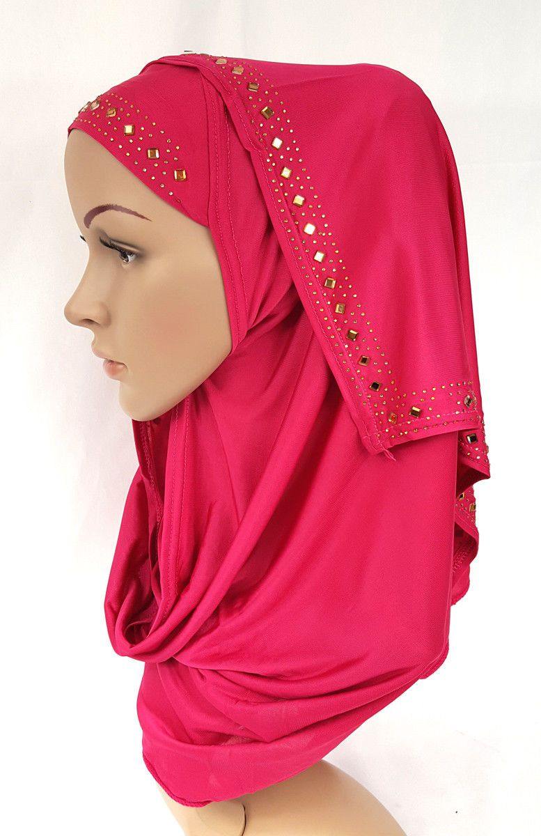 Slip On Instant Amira Style VISCOSE on-the-go Hijab Scarf ASZ0104 - Arabian Shopping Zone