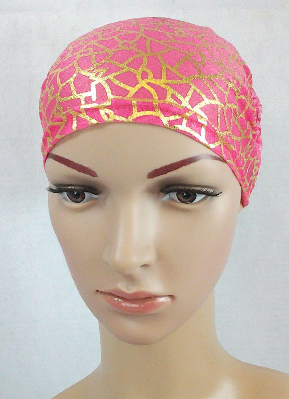 Gauze Gilt-Print UnderHijab Muslim Inner Hijab Caps Hair loss Underscarf - Arabian Shopping Zone