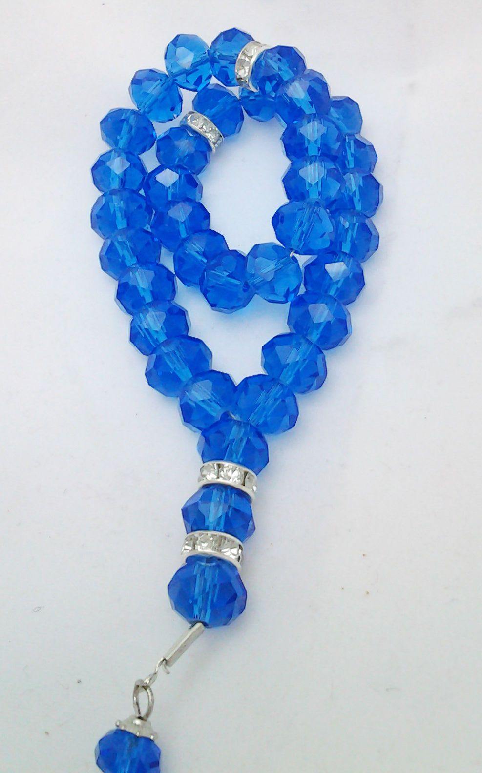 Salah 10mm Shiny Colorful Crystal Prayer Beads 33 Mesbaha - Arabian Shopping Zone