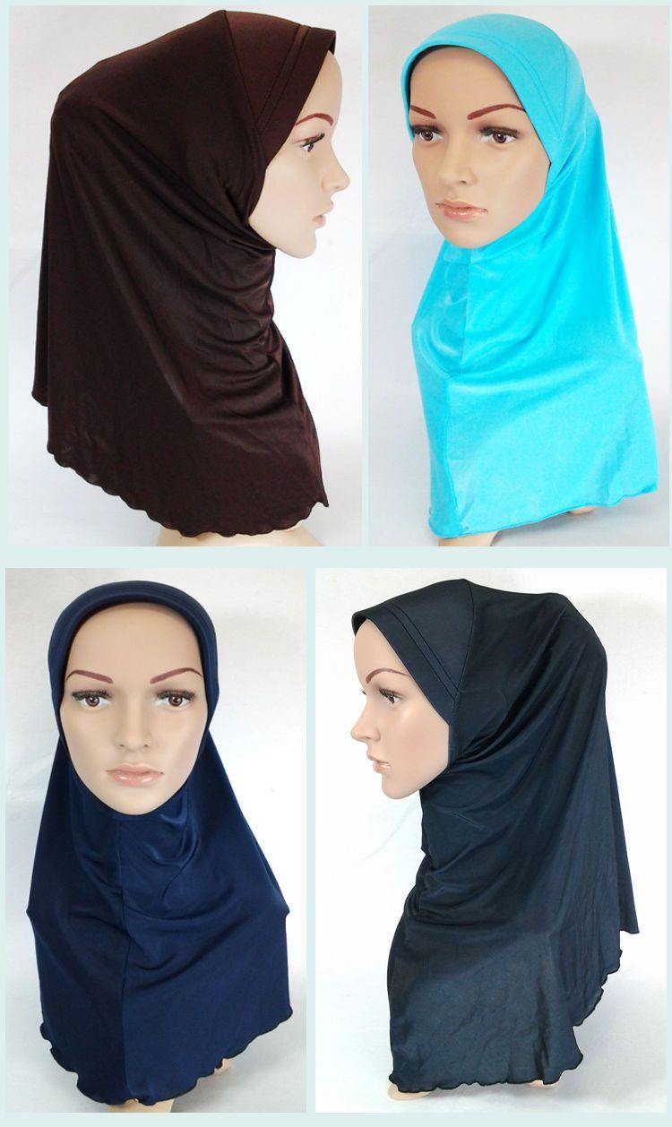 Viscose Ice Silk High Quality Muslim Hijab Islamic Amira Headwear - Arabian Shopping Zone