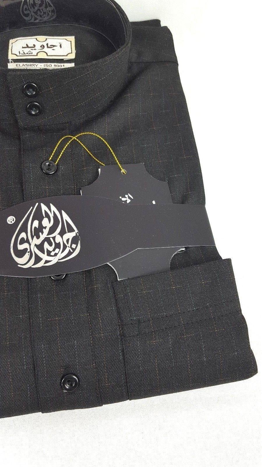 Agawid Deluxe Quality Arabian Dishdasha Winter Thobe Thoub Robe with CUFF P06 - Islamic Shop