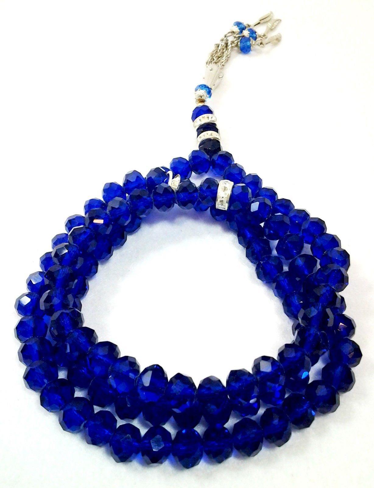 8mm Crystal Muslim Prayer Beads 99 Masbaha - Arabian Shopping Zone