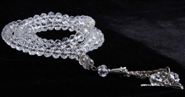 8mm Crystal Muslim Prayer Beads 99 Masbaha - Arabian Shopping Zone