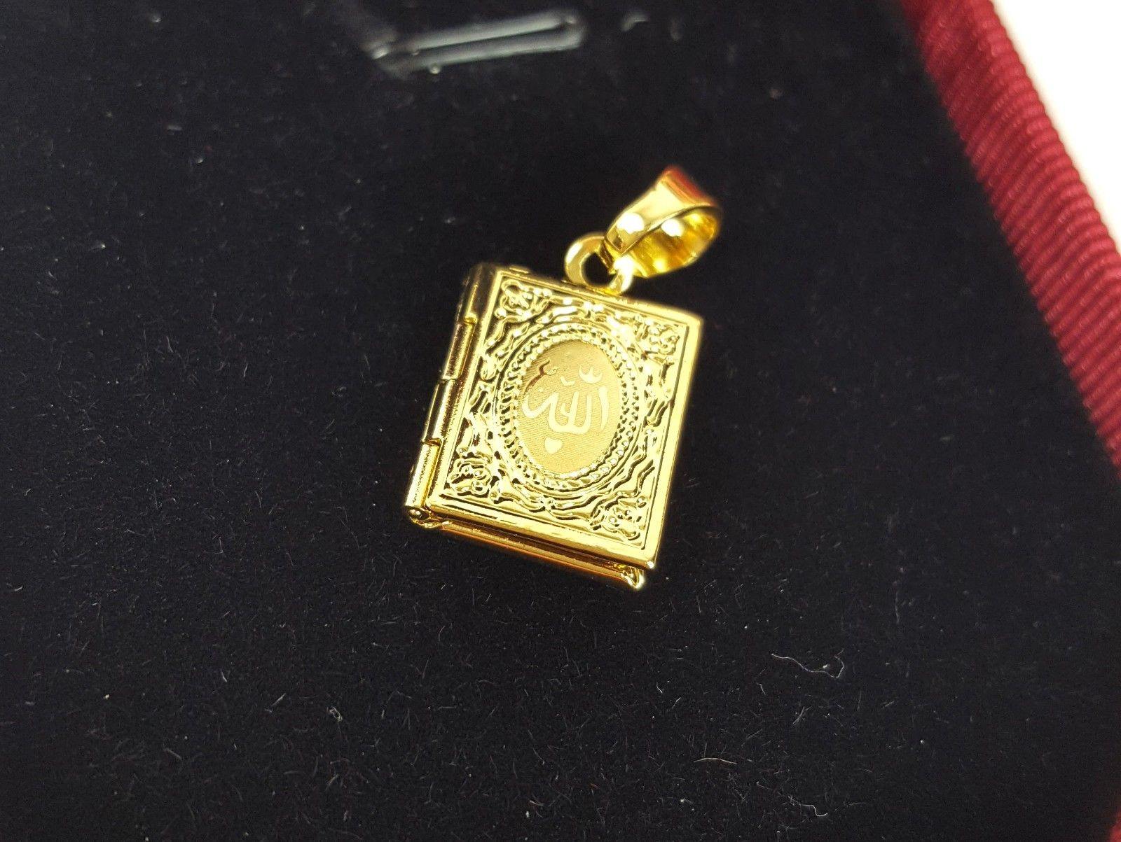 24k Gold Plated Islamic Pendant Copper Necklace - Islamic Shop