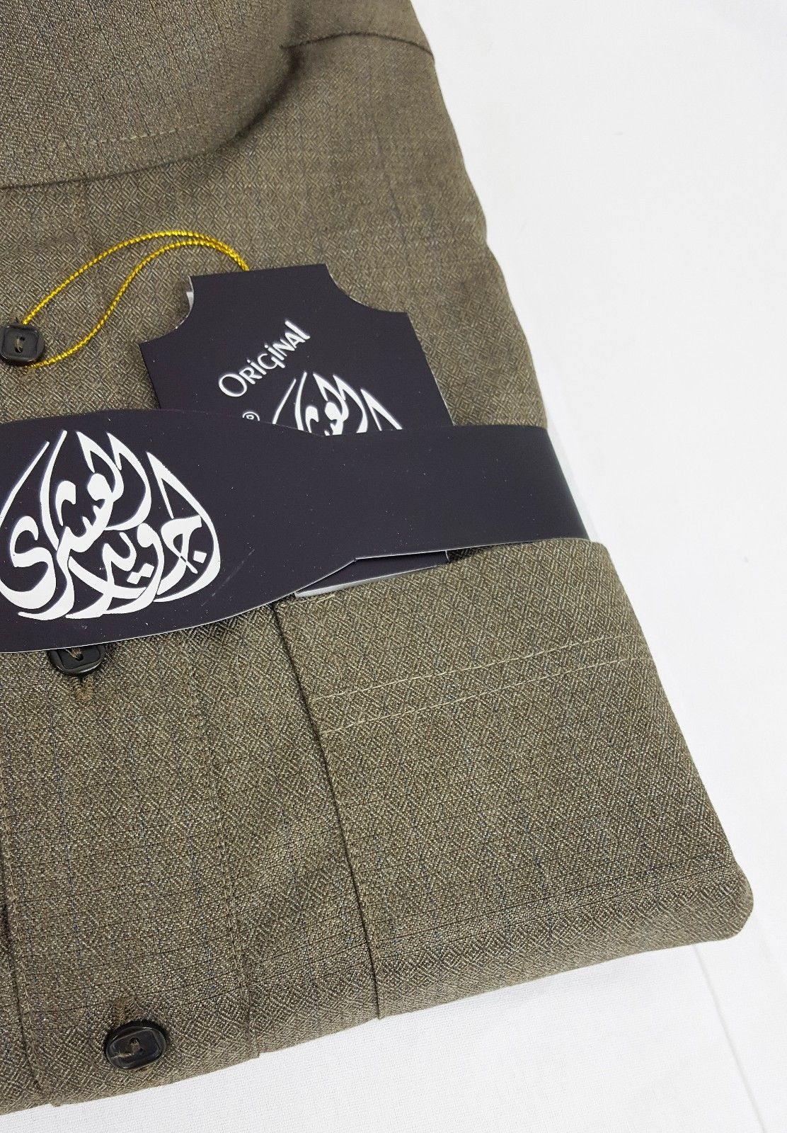 Agawid Deluxe Quality Arabian Dishdasha Winter Thobe Thoub Robe with CUFF P04 - Islamic Shop