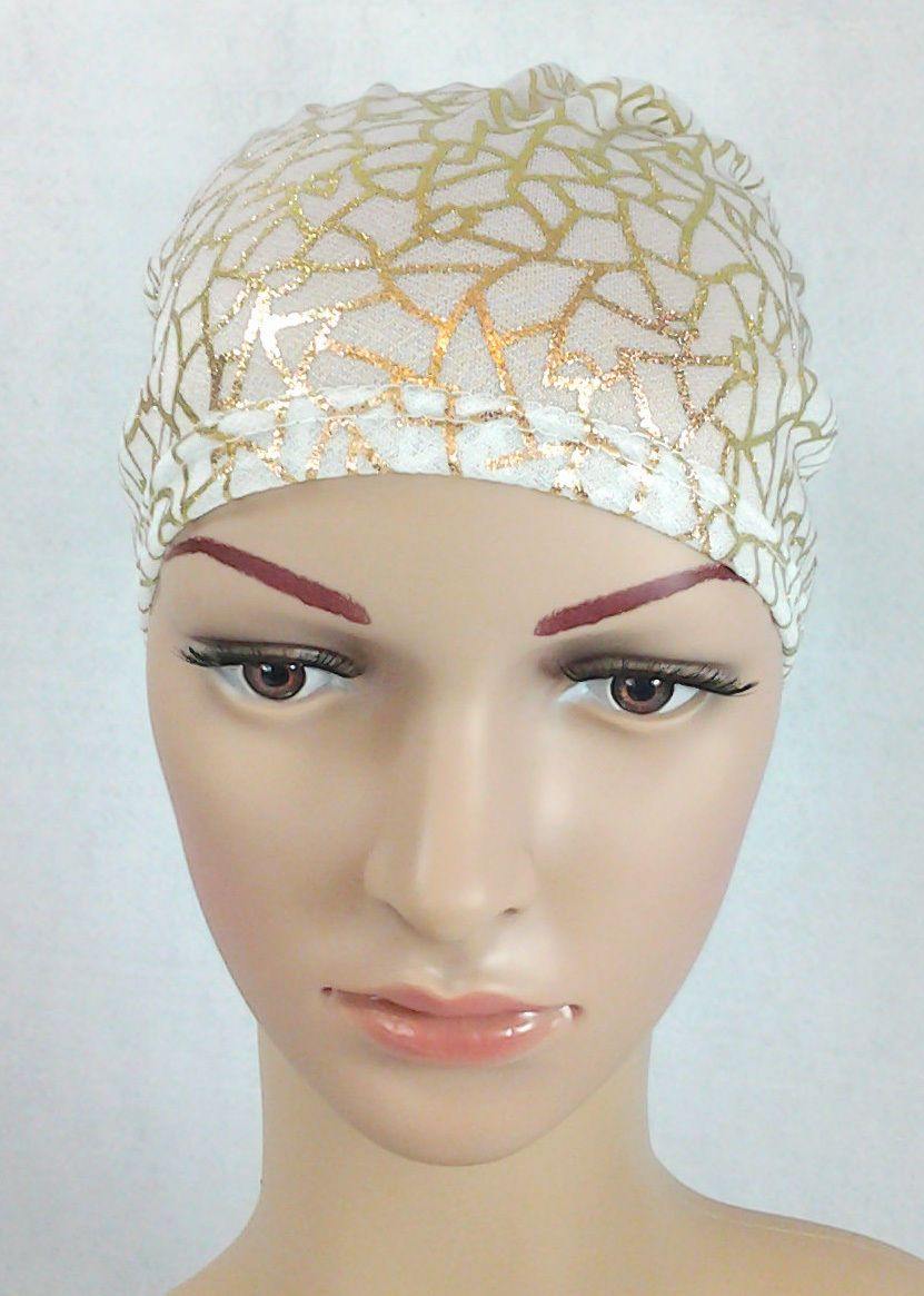 Gauze Gilt-Print UnderHijab Muslim Inner Hijab Caps Hair loss Underscarf - Arabian Shopping Zone