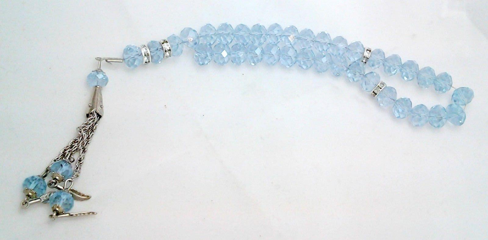 Salah 10mm Shiny Colorful Crystal Prayer Beads 33 Mesbaha - Arabian Shopping Zone