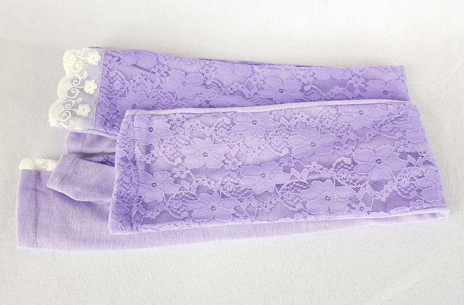 New Modal Cotton Lace Mittens Muslim Oversleeves Islamic Sleeves Arm Cover - Arabian Shopping Zone