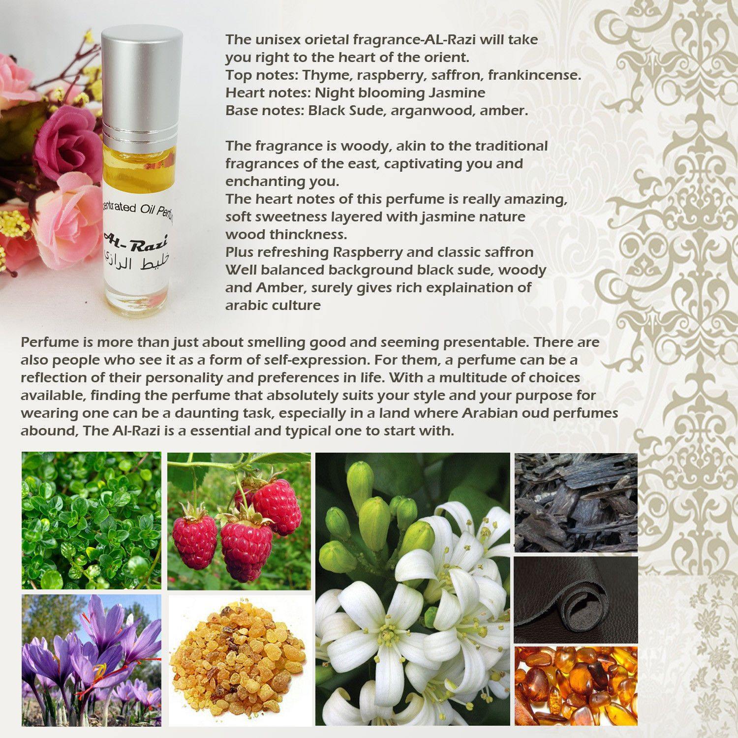 AL-Razi 6ml Grade A Concentrated Perfume Oil Attar Parfüm Parfum Parfümöl - Islamic Shop