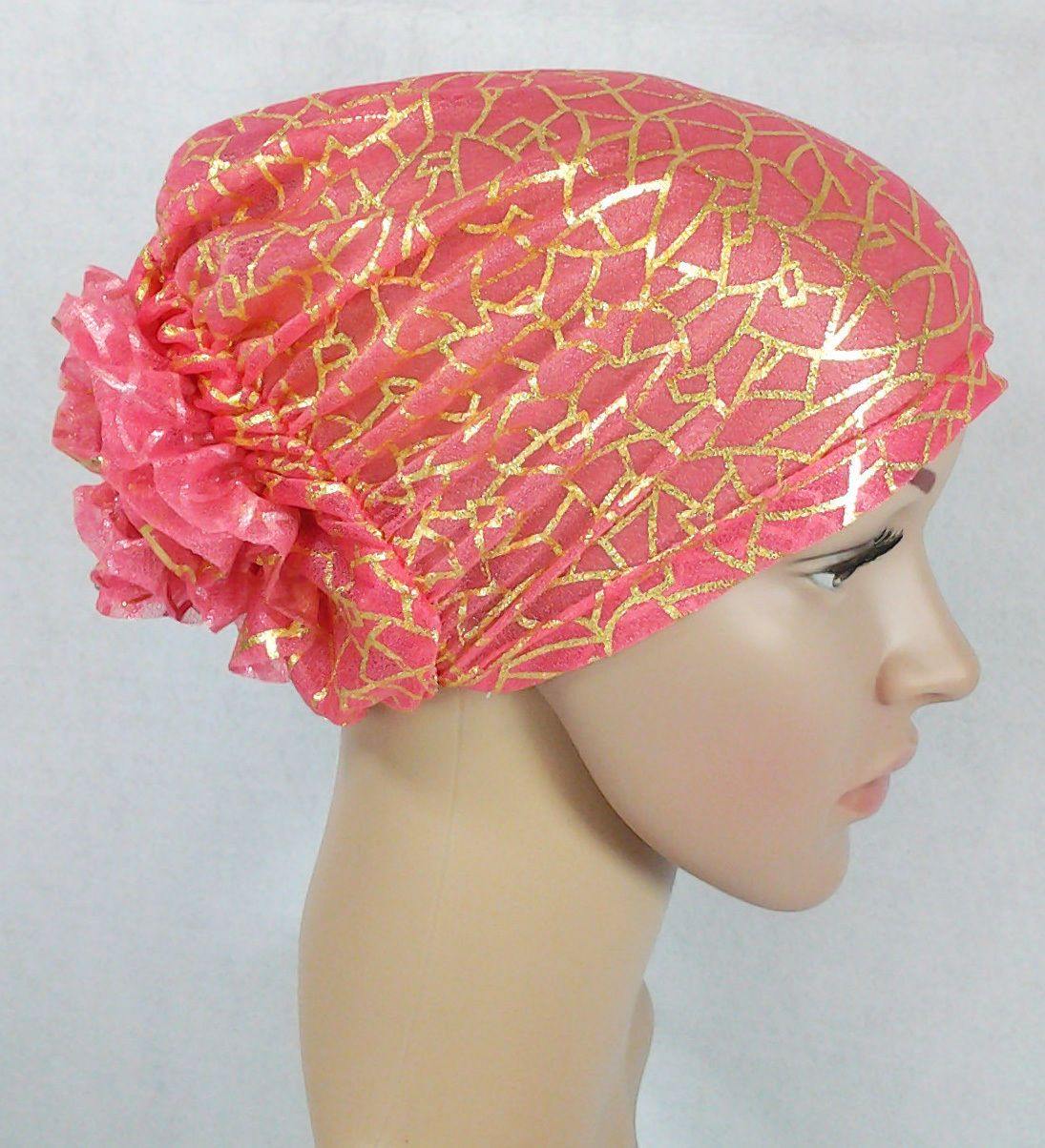 Gauze Gilt-Print UnderHijab Muslim Inner Hijab Caps Hair loss Underscarf - Arabian Shopping Zone