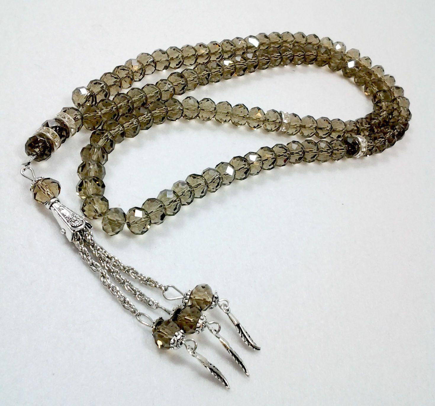 8mm Crystal Muslim Prayer Beads 99 Masbaha - Arabian Shopping Zone