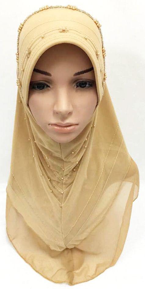 Slip-on LightWeight Double-Mesh-layered Muslim Hijab Islamic Scarf Shawls - Arabian Shopping Zone