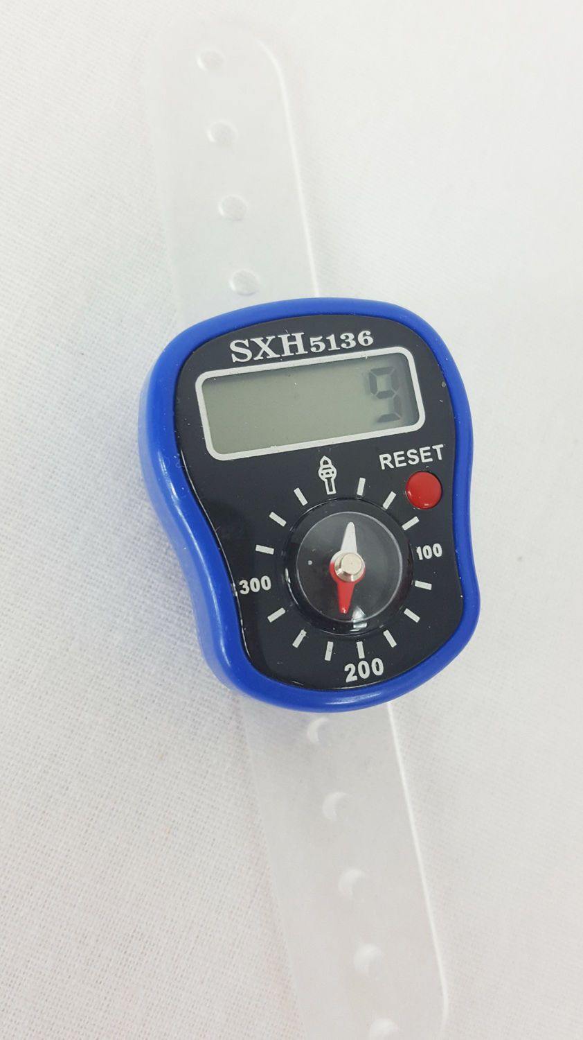 Finger Hand Held Digital 5-Digit LCD Tally Counter Tasbeeh + Compass - Arabian Shopping Zone