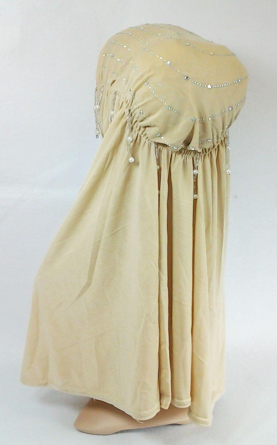 Ice Silk Rhine Stone Hijab Islamic Caps Headwear Arab Scarf ASZ088 - Arabian Shopping Zone