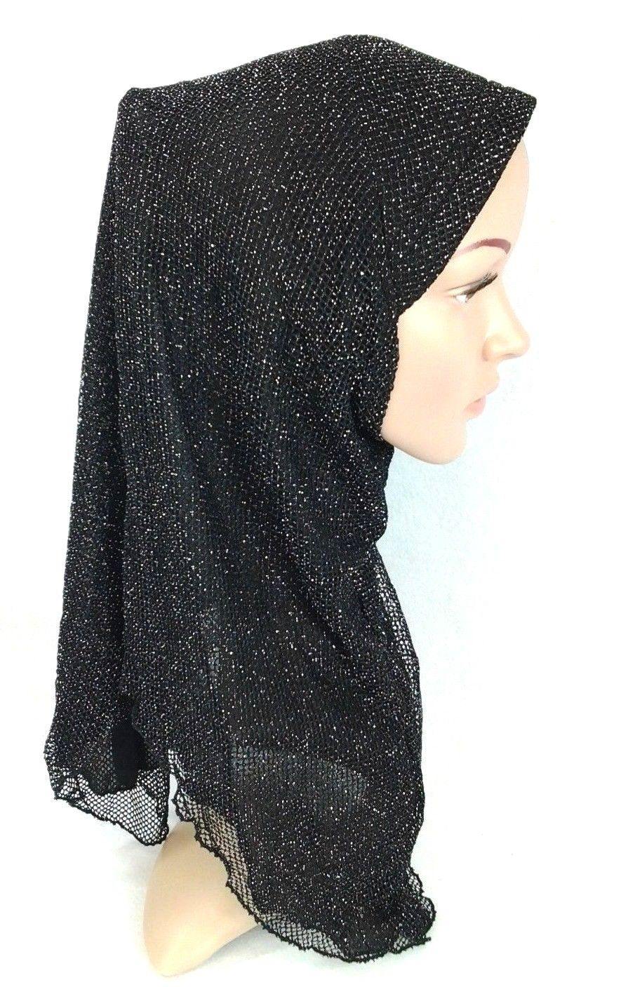 Muslim Hijab Islamic Soft Mesh Hijab/MaxiScarf/ Wrap/Shawl/Slip-on - Arabian Shopping Zone