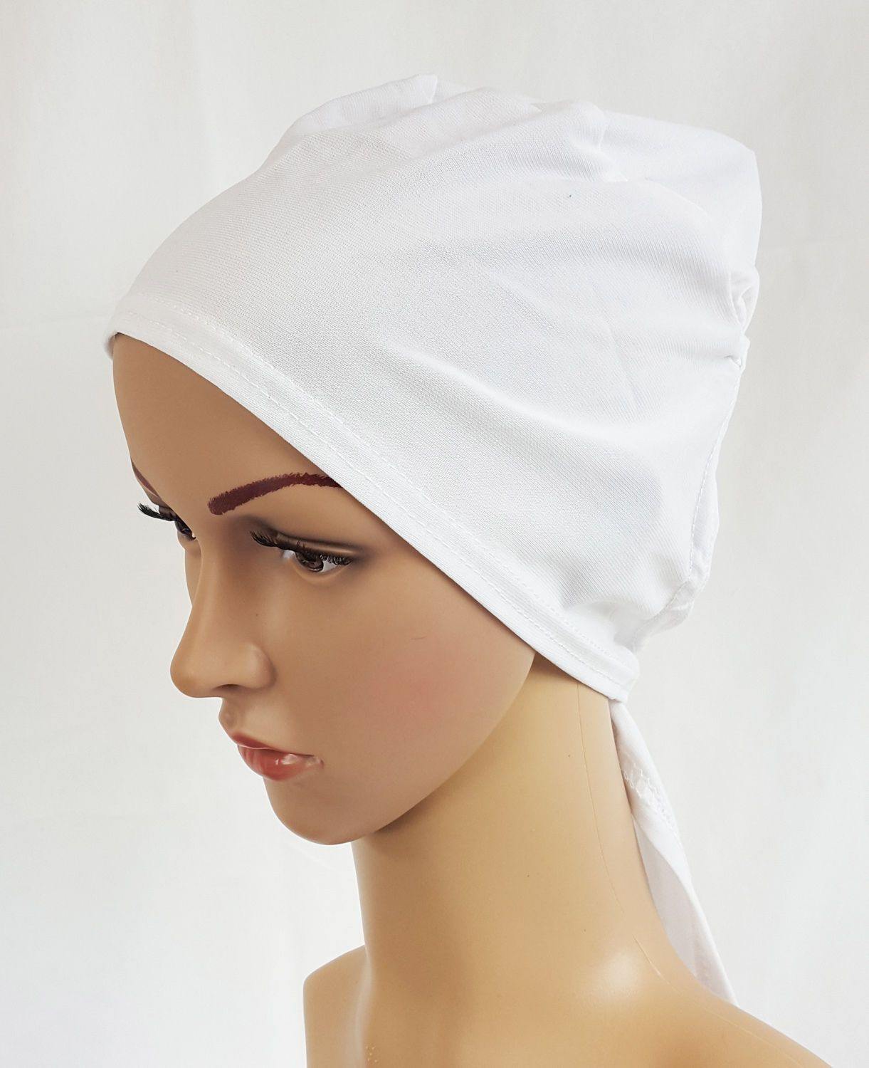 Solid Stretch TieBack UnderHijab Muslim Inner Hijab HairLoss Islamic Underscarf - Arabian Shopping Zone