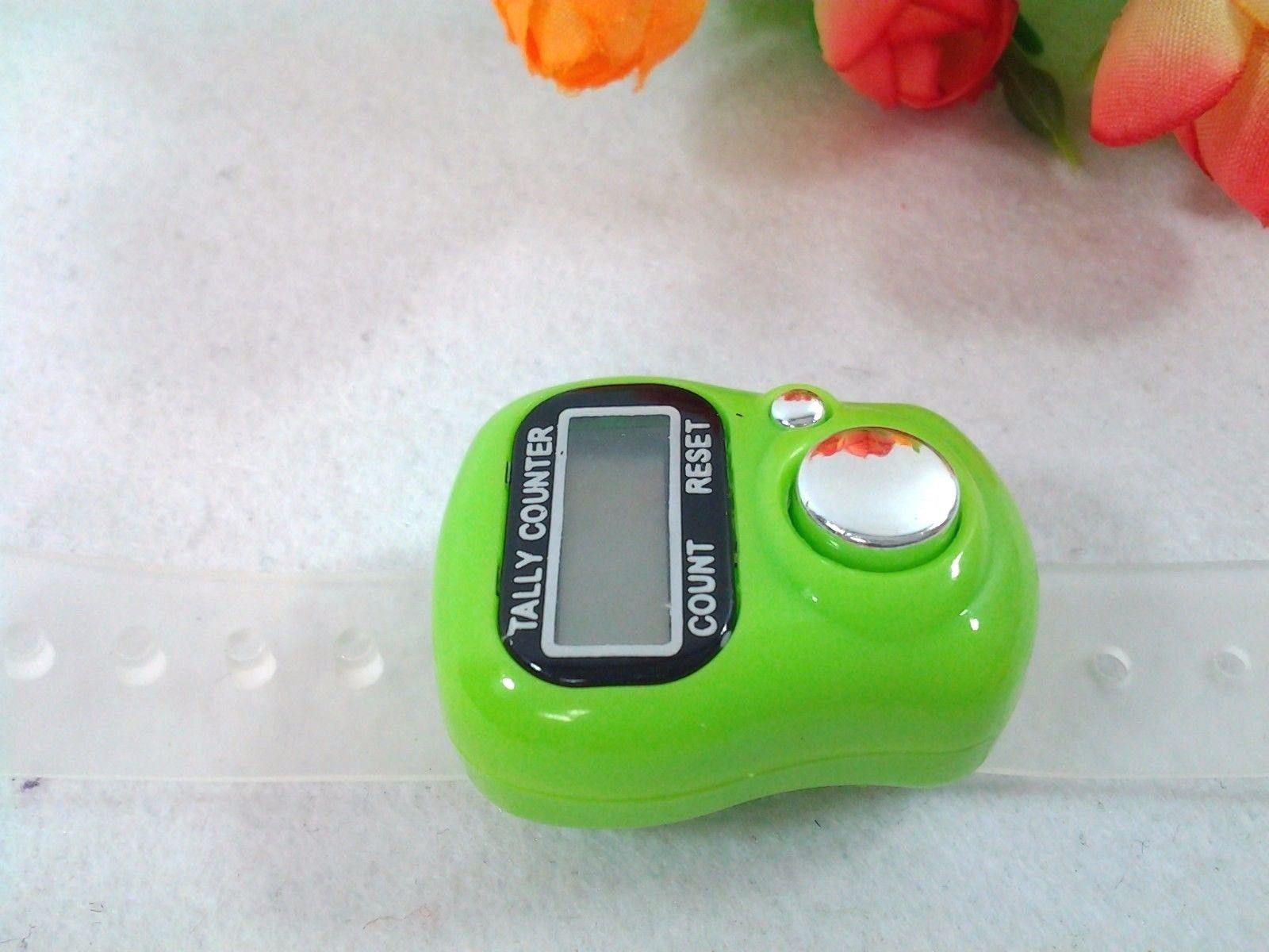 12-color-option Finger Hand Held Digital 5-Digit LCD Tally Counter Tasbeeh - Islamic Shop