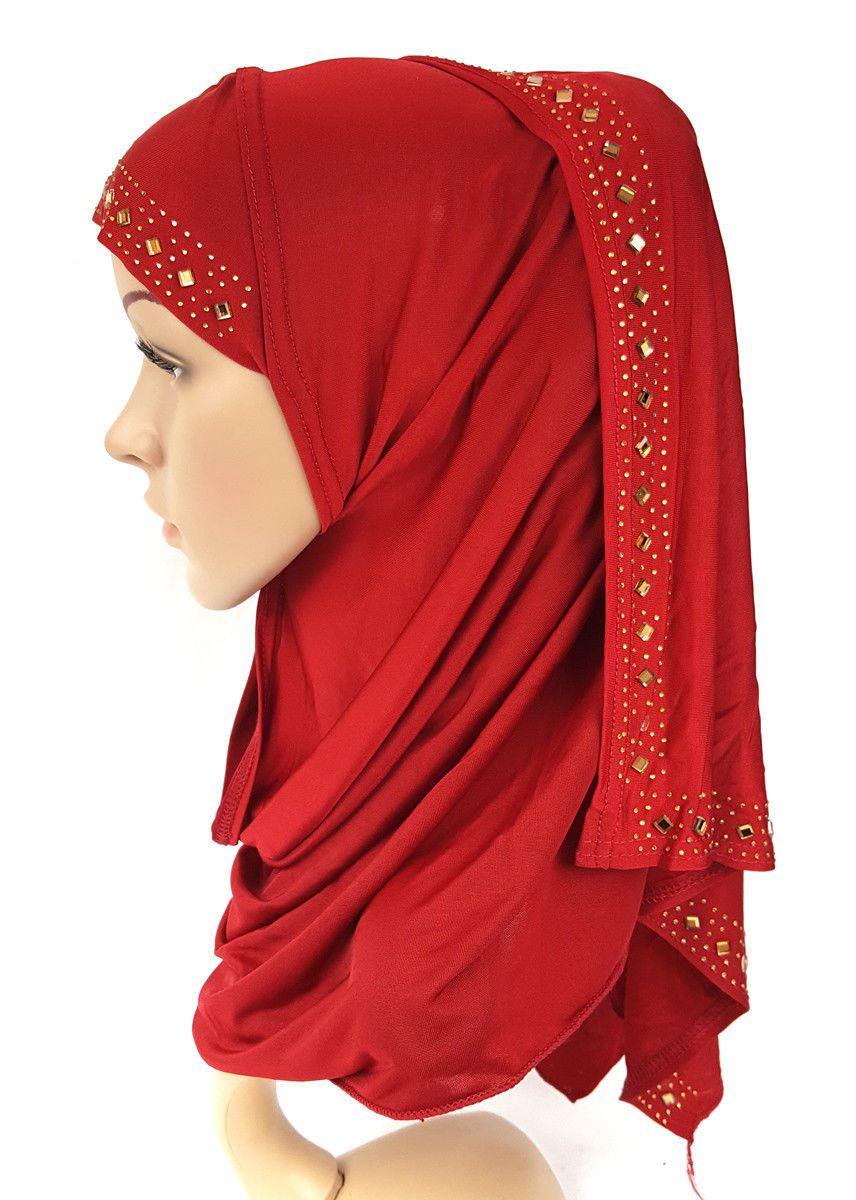 Slip On Instant Amira Style VISCOSE on-the-go Hijab Scarf ASZ0104 - Arabian Shopping Zone