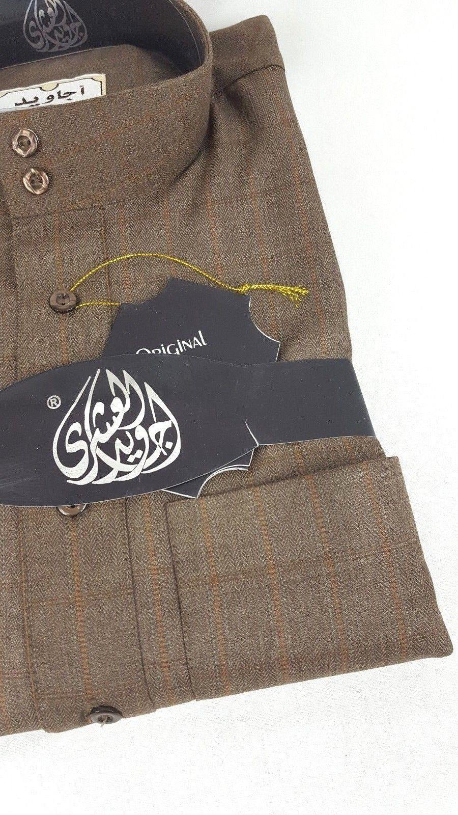 Agawid Deluxe Quality Arabian Dishdasha Winter Thobe Thoub Robe with CUFF P06 - Islamic Shop