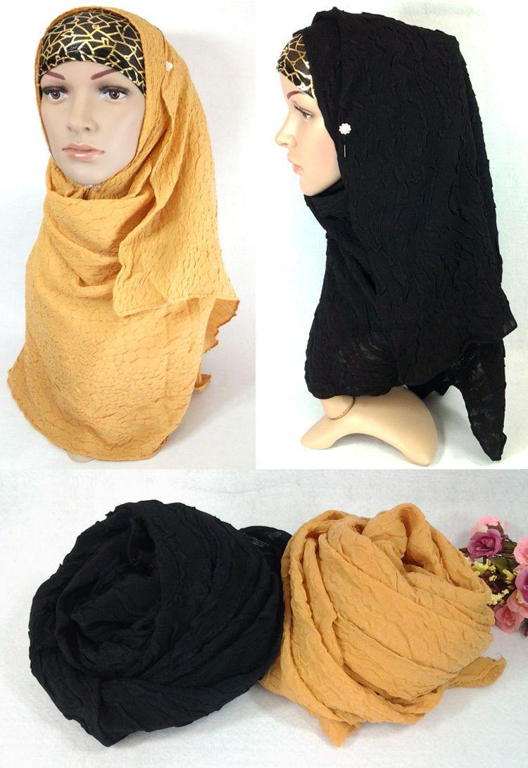 Muslim Hijab Islamic Scarf Shawls Arab Headwear - Arabian Shopping Zone