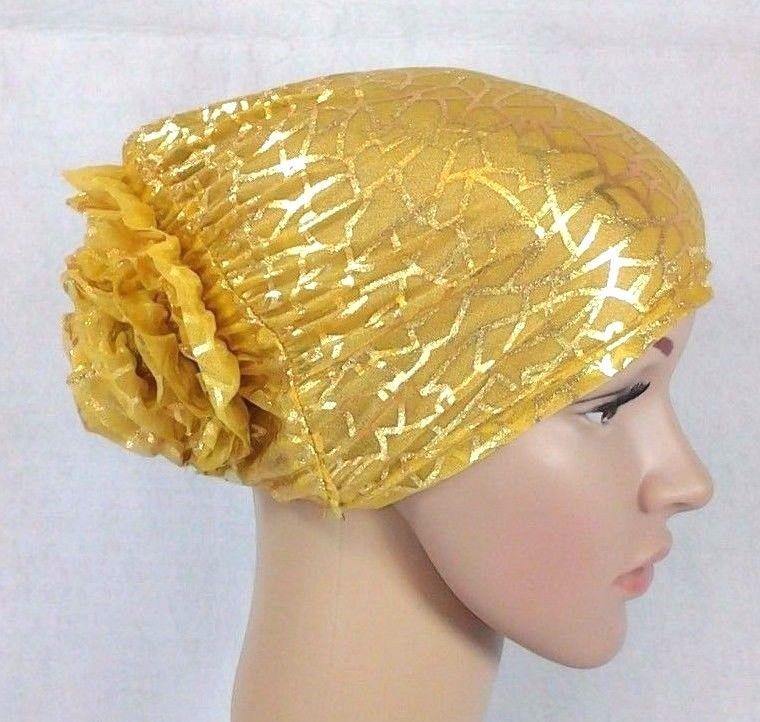 Gauze Gilt-Print UnderHijab Muslim Inner Hijab Caps Hair loss Underscarf - Arabian Shopping Zone