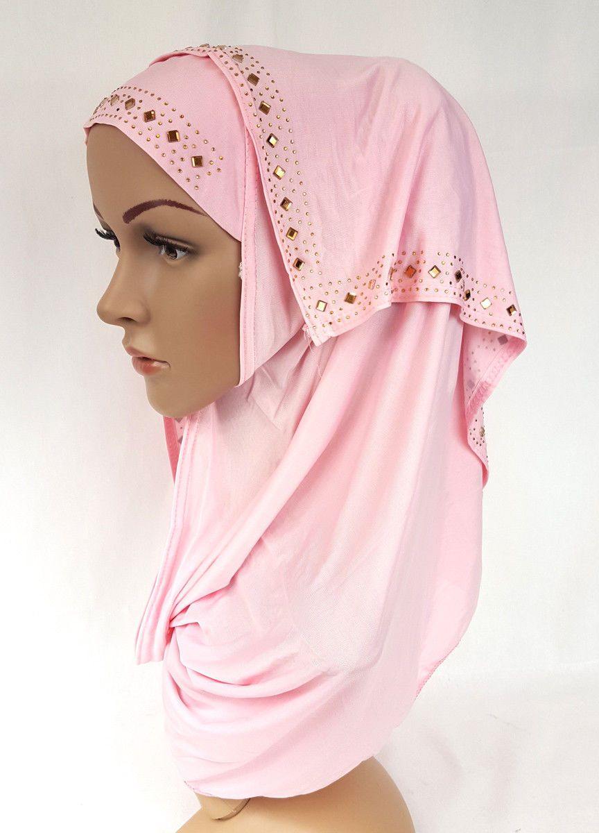 Slip On Instant Amira Style VISCOSE on-the-go Hijab Scarf ASZ0104 - Arabian Shopping Zone