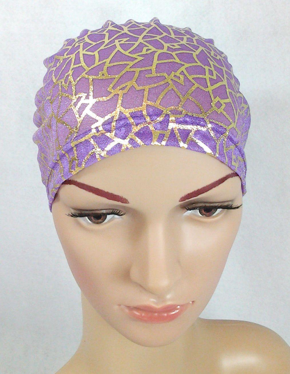 Gauze Gilt-Print UnderHijab Muslim Inner Hijab Caps Hair loss Underscarf - Arabian Shopping Zone