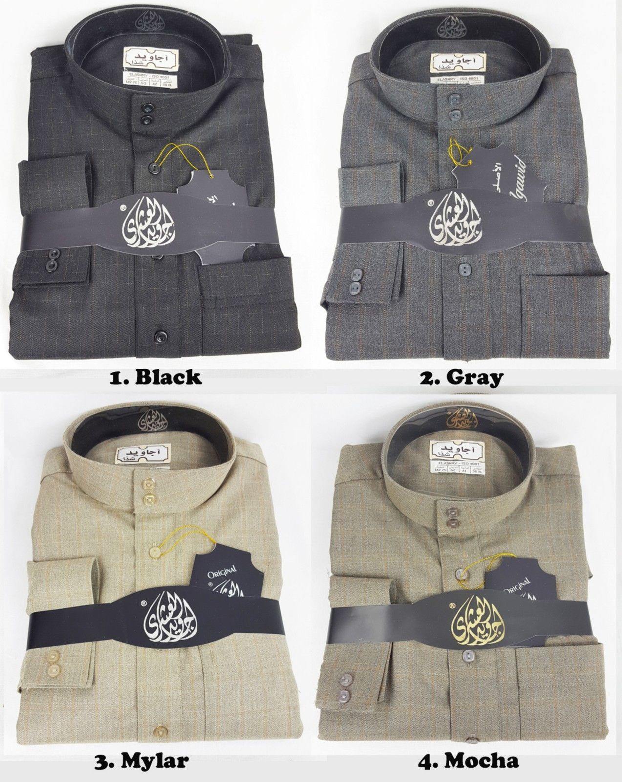 Agawid Deluxe Quality Arabian Dishdasha Winter Thobe Thoub Robe with CUFF P06 - Islamic Shop