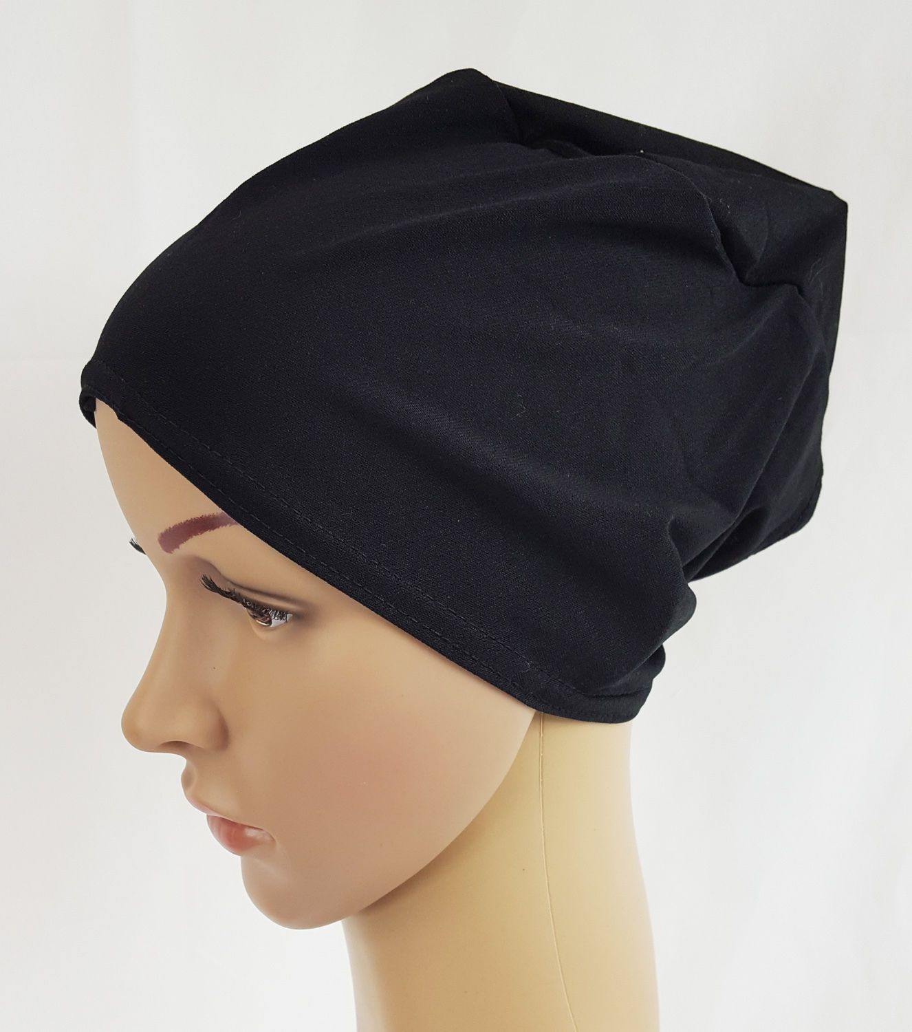 Solid Stretch TieBack UnderHijab Muslim Inner Hijab HairLoss Islamic Underscarf - Arabian Shopping Zone