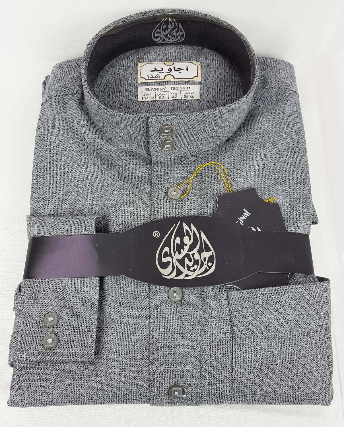 Agawid Deluxe Quality Arabian Dishdasha Winter Thobe Thoub Robe with CUFF P02 - Islamic Shop