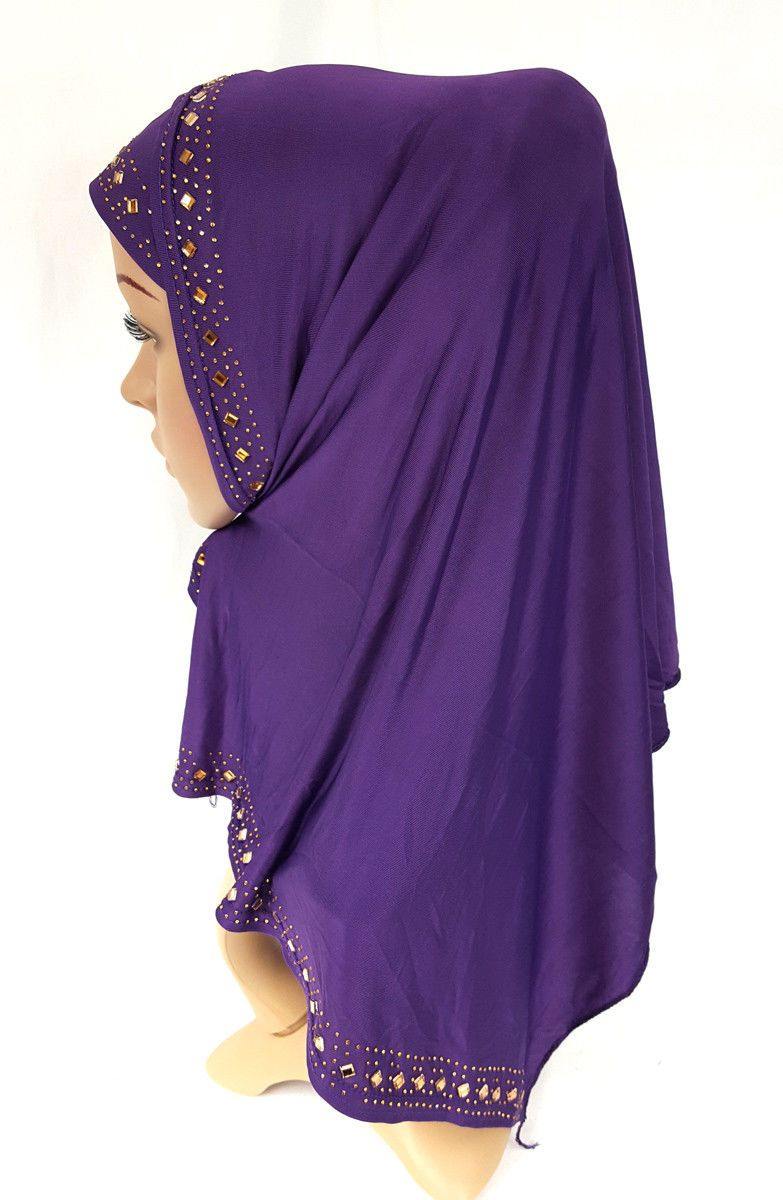 Slip On Instant Amira Style VISCOSE on-the-go Hijab Scarf ASZ0104 - Arabian Shopping Zone