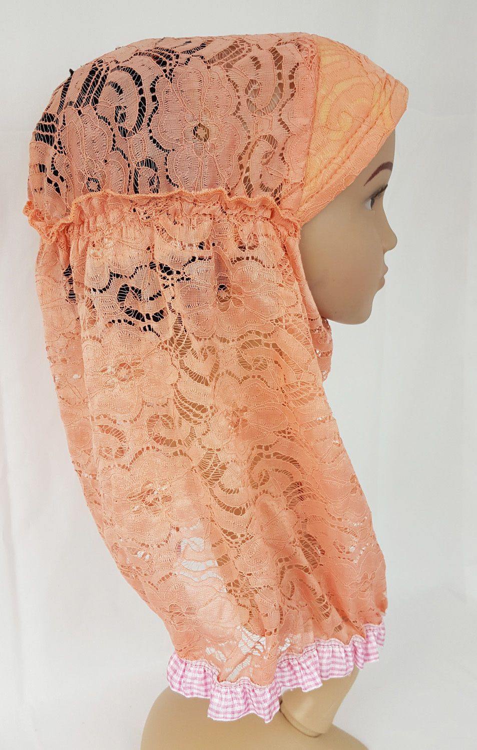 NEW Lace/NetYarn Toddler Kids Children Hijab Islamic Scarf Shawls 2-8T - Arabian Shopping Zone