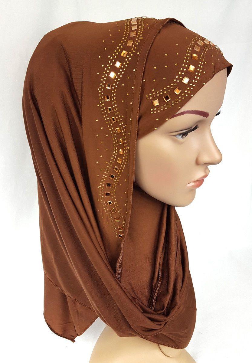 Slip On Instant Amira Style VISCOSE on-the-go Hijab Scarf ASZ0104 - Arabian Shopping Zone