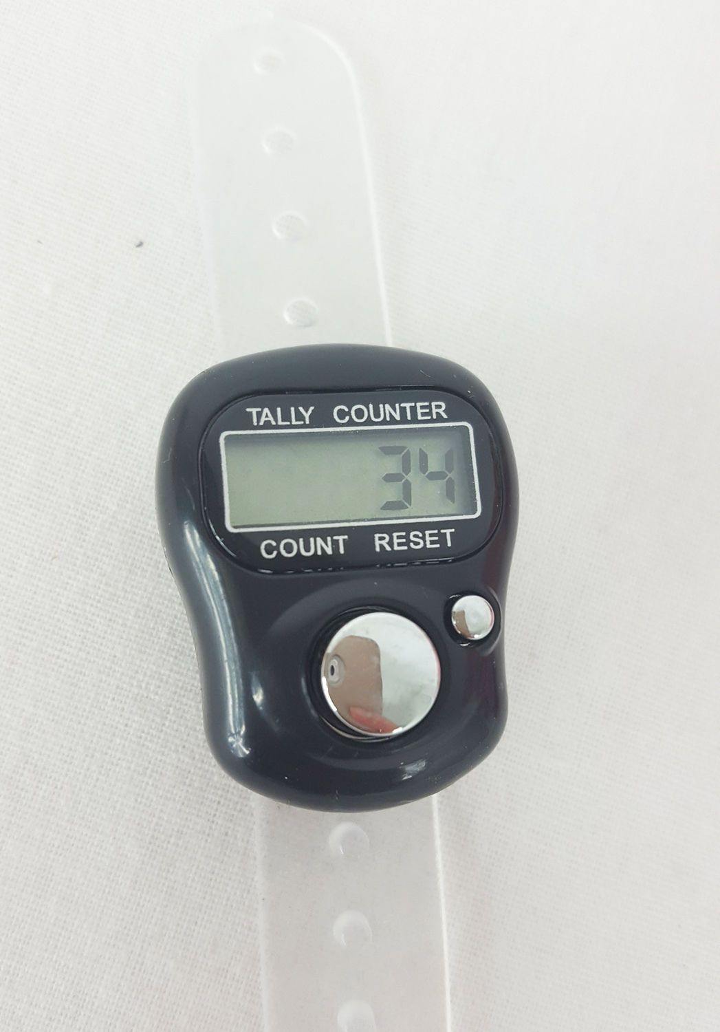 12-color-option Finger Hand Held Digital 5-Digit LCD Tally Counter Tasbeeh - Islamic Shop