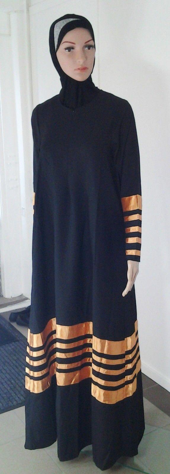 Linen Kaftan Women Islamic Abaya Jilbab Long Sleeve HSZ10050 (Size S) - Arabian Shopping Zone