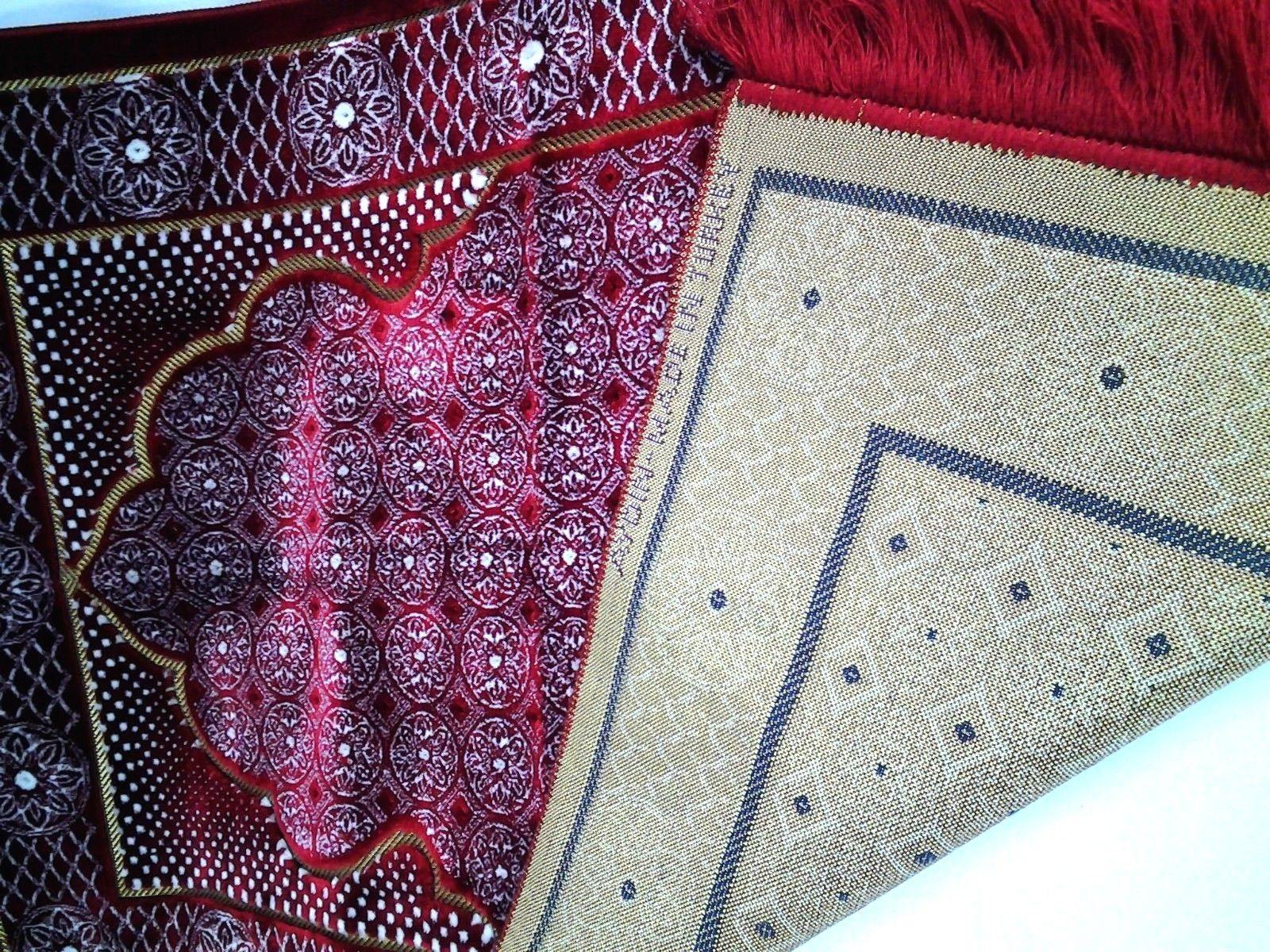 Turkish Soft Islamic Muslim Prayer Rug Namaz Carpet 1.65lbs (43*27inch) - Arabian Shopping Zone