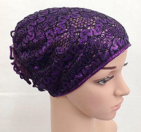 High Quality Double-Lace Flower UnderHijab Muslim Hijab Caps Islamic Underscarf - Arabian Shopping Zone