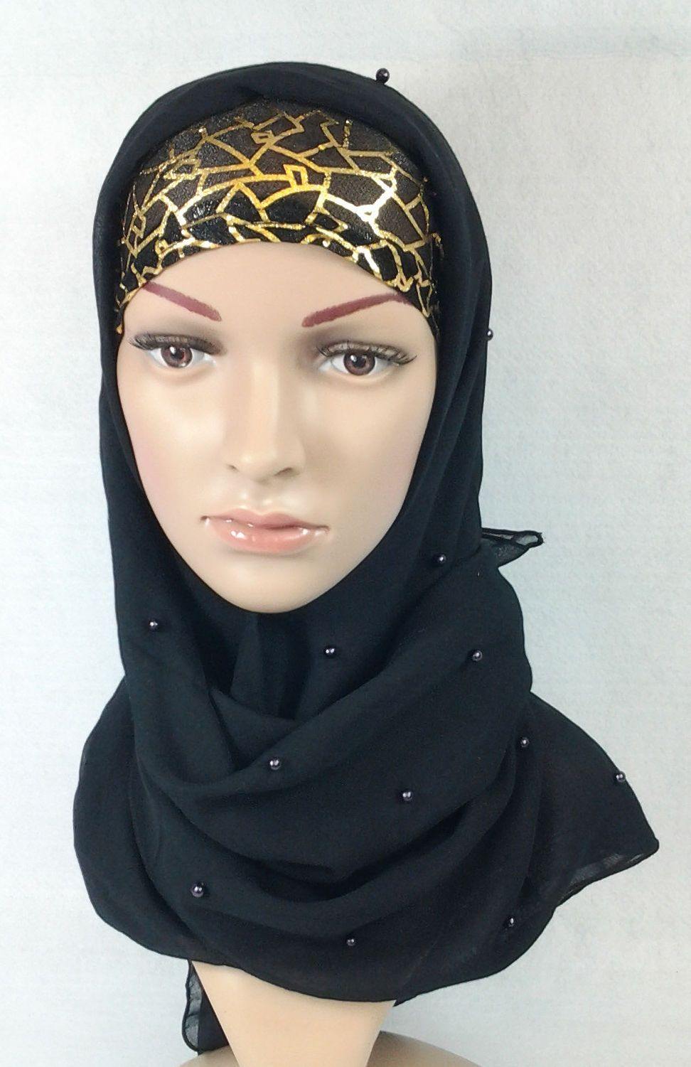 NEW Square 43" Women's Muslim Scarves Cotton Voile Shawl Wrap Hijab - Arabian Shopping Zone