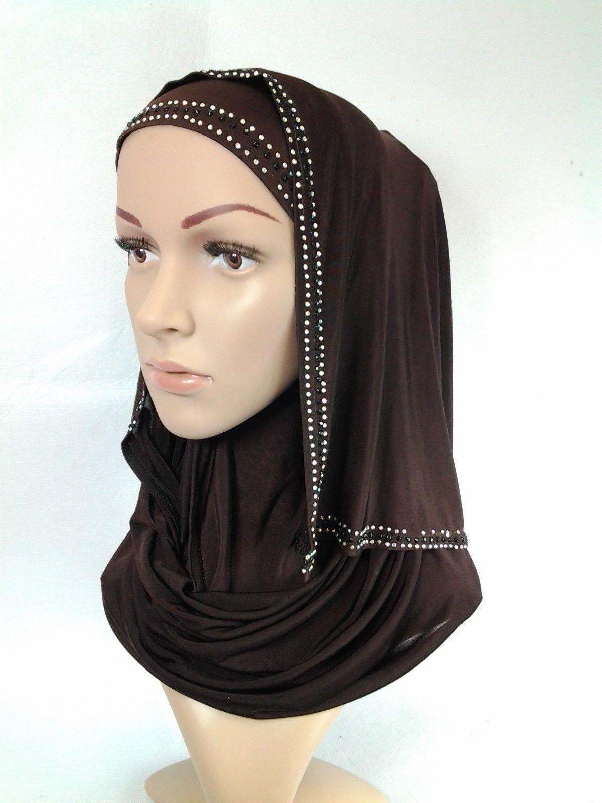 Slip On Instant Amira Style VISCOSE on-the-go Hijab Scarf ASZ0104 - Arabian Shopping Zone