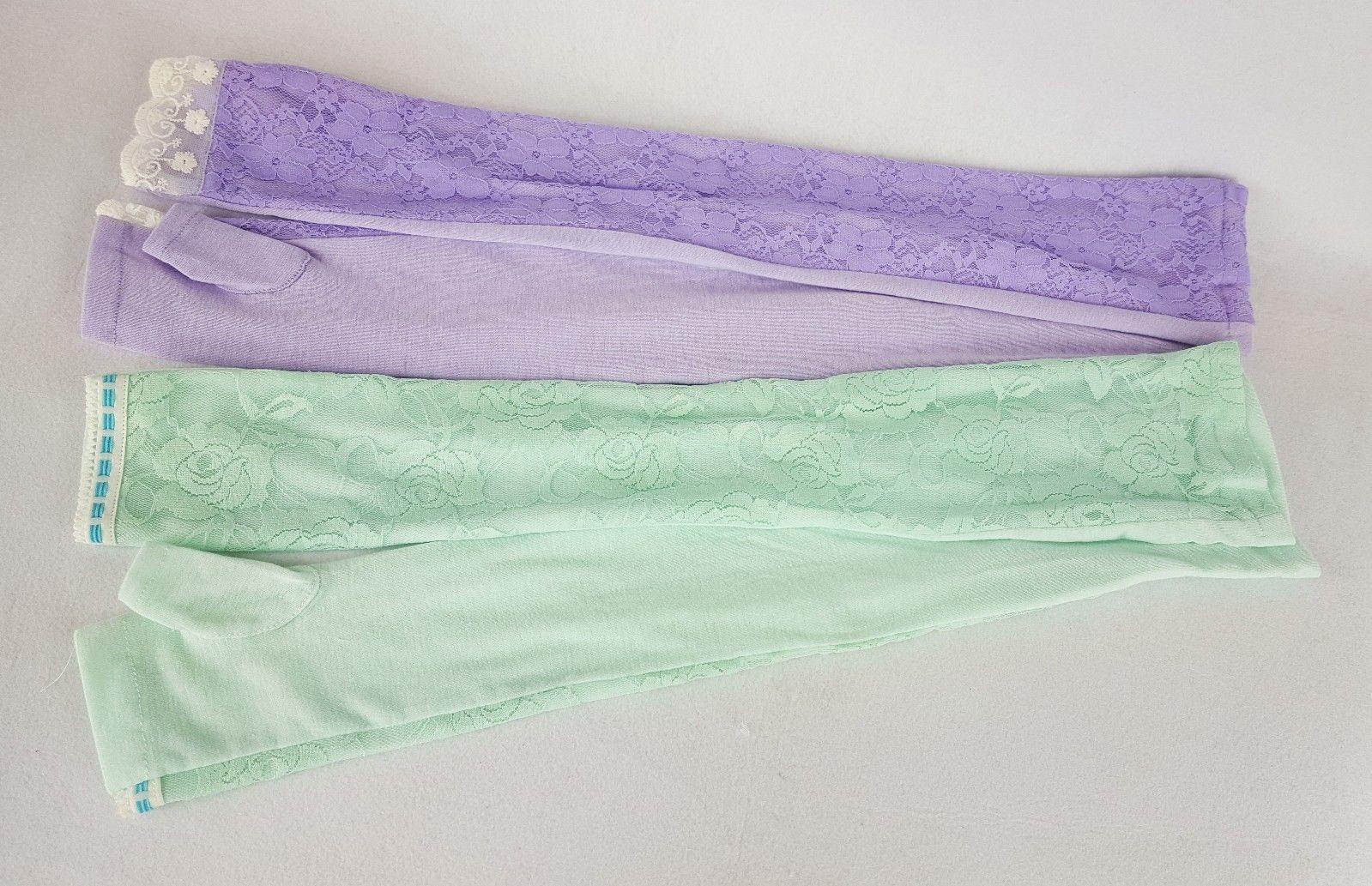 New Modal Cotton Lace Mittens Muslim Oversleeves Islamic Sleeves Arm Cover - Arabian Shopping Zone