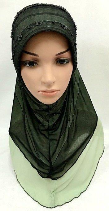 Slip-on LightWeight Double-Mesh-layered Muslim Hijab Islamic Scarf Shawls - Arabian Shopping Zone
