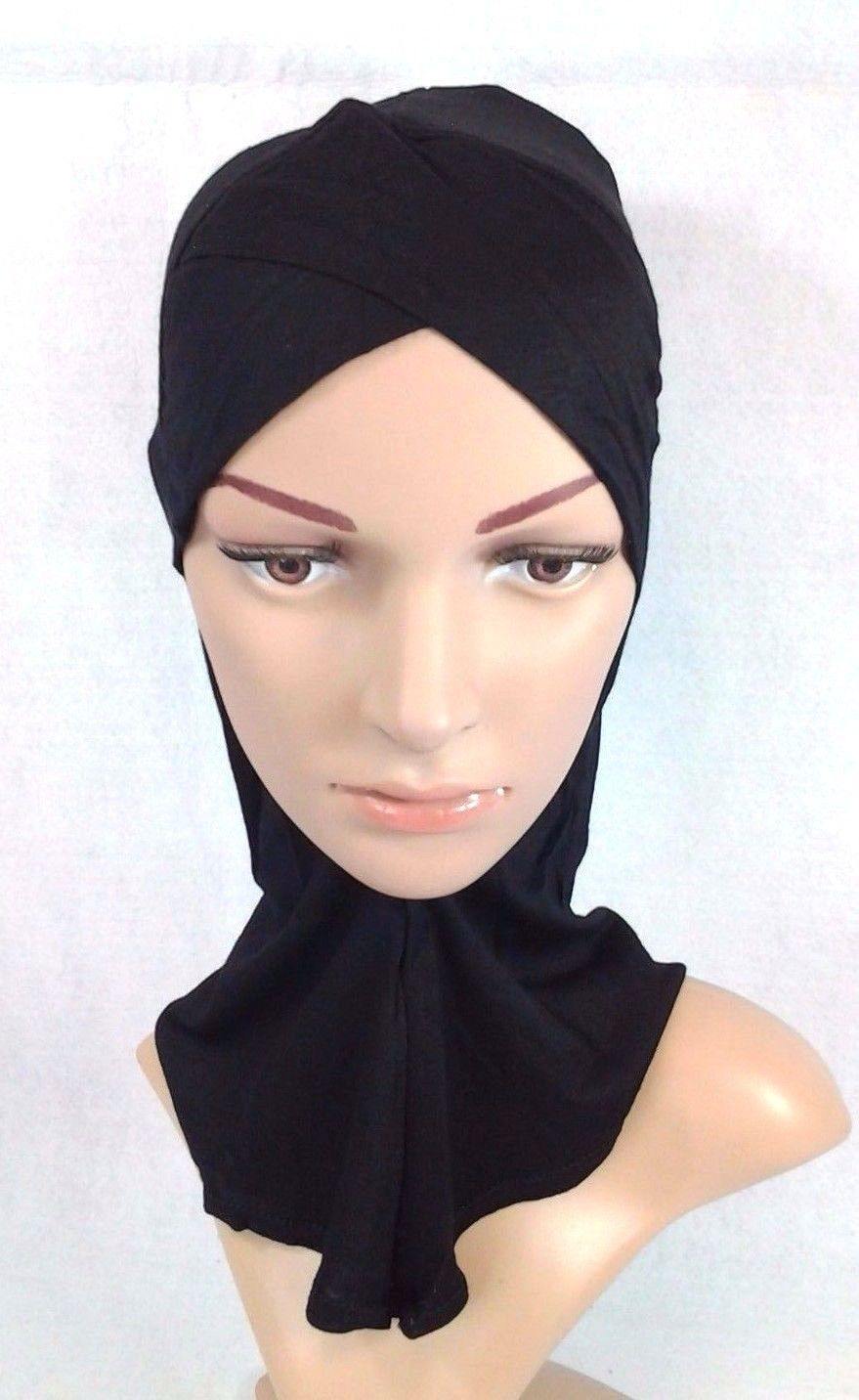 Fashion Cotton Muslim InnerHijab Cap NEW Cross-Forehead Islamic Underscarf/Hijab - Arabian Shopping Zone