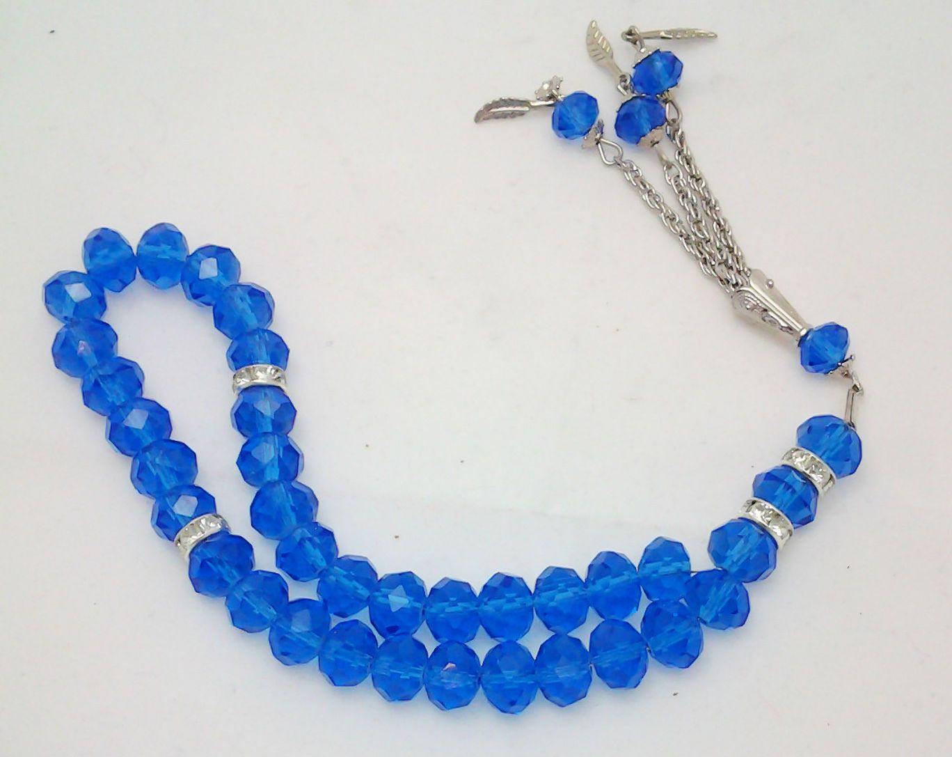 Salah 10mm Shiny Colorful Crystal Prayer Beads 33 Mesbaha - Arabian Shopping Zone