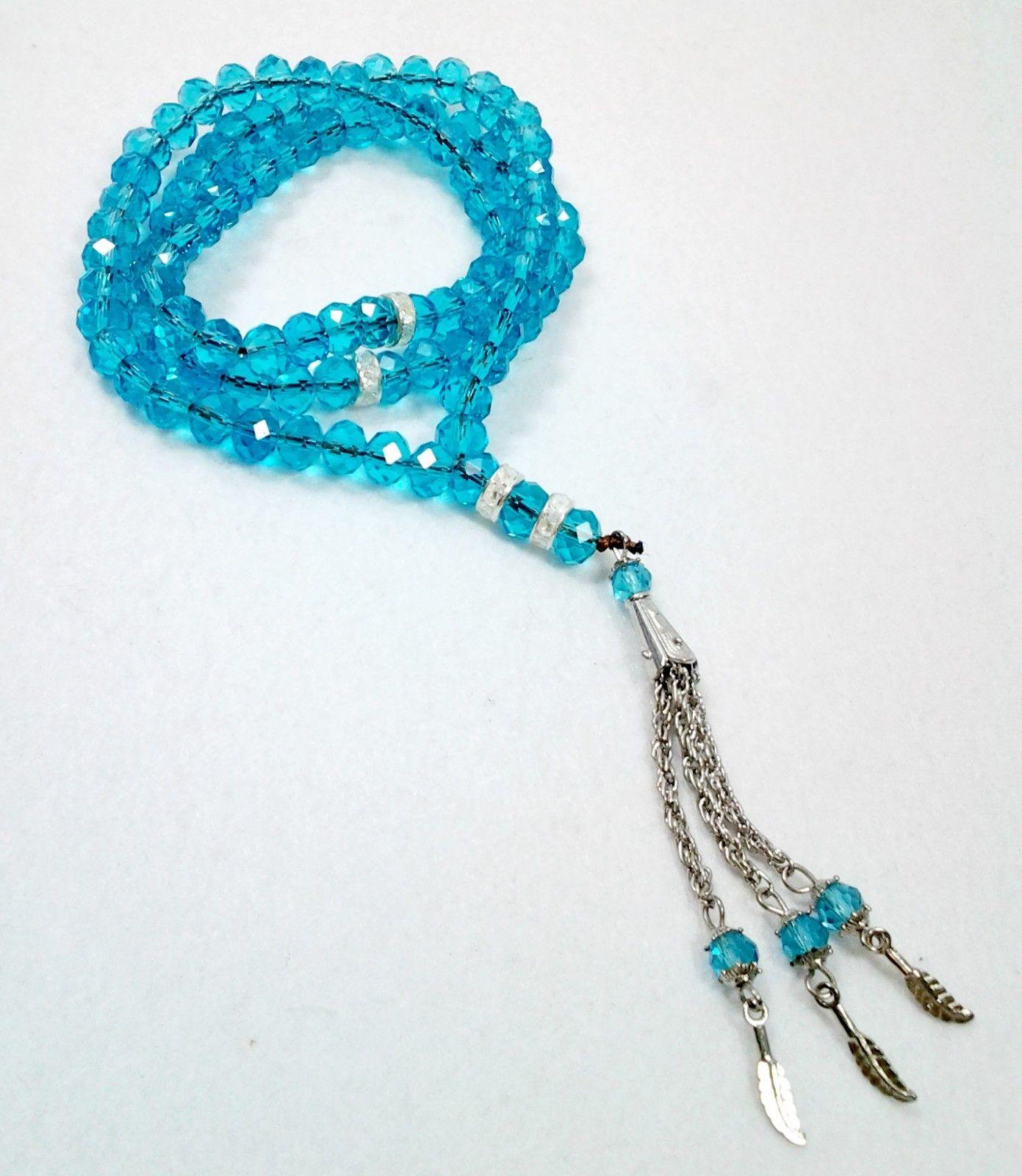 8mm Crystal Muslim Prayer Beads 99 Masbaha - Arabian Shopping Zone